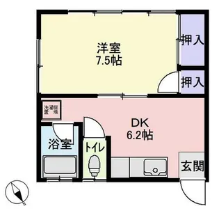 コーポ宮田 III【2階】の間取り