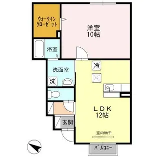 メゾン ルシエル A【1階】の間取り