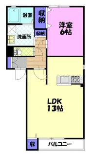 スプレマシー B【1階】の間取り
