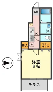 ユーザンコートII【1階】の間取り