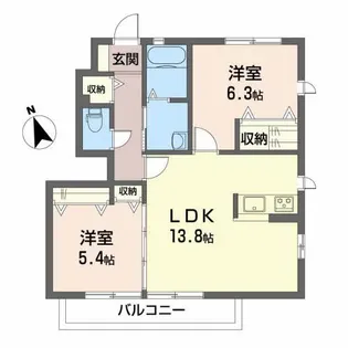 アルカ・フトーラ A棟【1階】の間取り