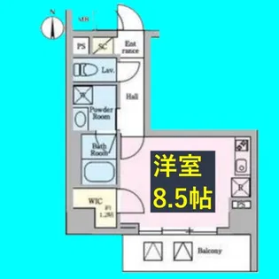 AVANTI aratamabashi【2階】の間取り