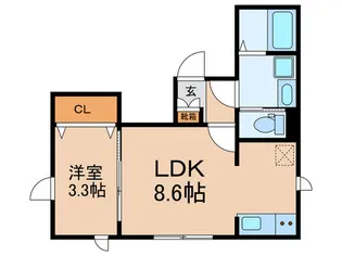 レジデンス・二子玉川【3階】の間取り