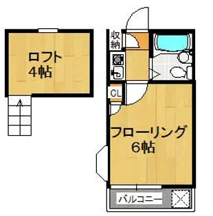 ホワイトハイツ豊島【1階】の間取り