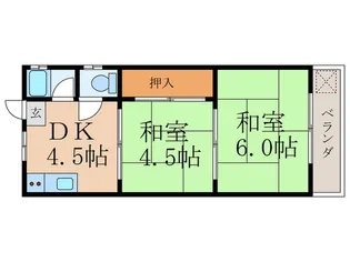 有元荘【2階】の間取り