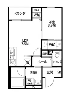 フューチャー東中野山【3階】の間取り