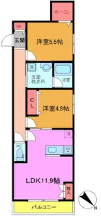 フェザーフォレスト【2階】の間取り