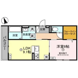 パサログランデ綾之町【2階】の間取り