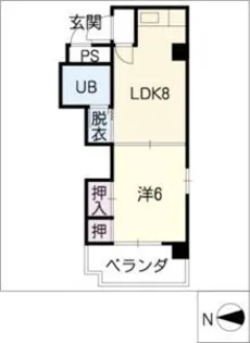 ロイヤルフラット松屋町【3階】の間取り