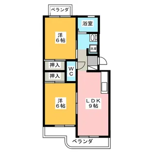 諏訪台マンション【2階】の間取り