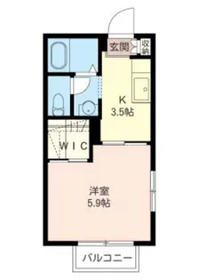 シャテロつきみ野【2階】の間取り