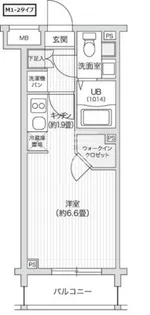 レジディア笹塚II【1階】の間取り