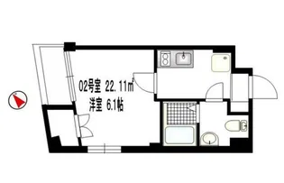 b’CASA蒲田【3階】の間取り