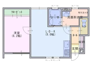 メゾンドソレイユ【1階】の間取り