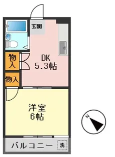 曳舟マンション【2階】の間取り