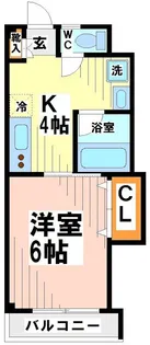 サンパラッツオ伍番館 弊社管理物件【2階】の間取り
