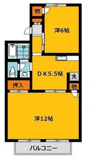 エルハイツ【2階】の間取り