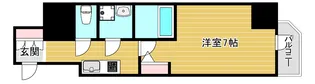 エスリード阿波座ラグジェ【7階】の間取り