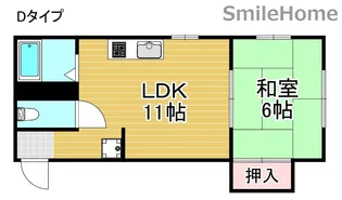 ヒラヤマビル【4階】の間取り