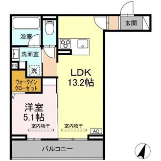 TORISIA本宮 A棟【2階】の間取り