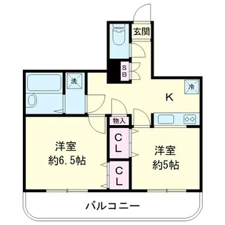 ベルグ赤堤伍番館【3階】の間取り