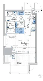 ヴォーガコルテ渋谷笹塚【1階】の間取り