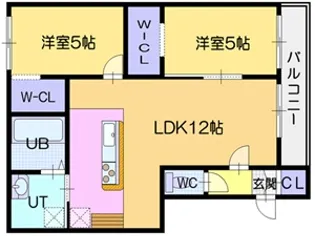 CREST【2階】の間取り