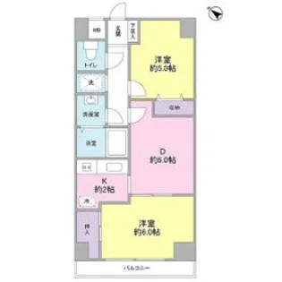 レジデンス浜田山【2階】の間取り