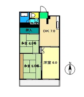コーポ百石【2階】の間取り