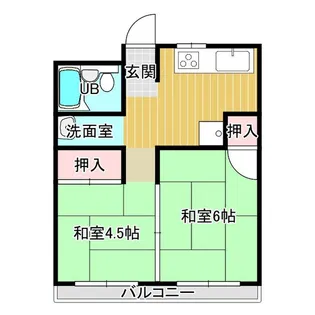 シロハイヌ春日出【2階】の間取り