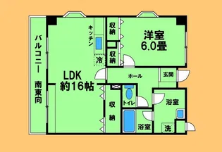 レソール【5階】の間取り