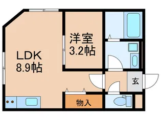 エクウス中村橋【2階】の間取り