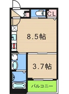 K asecia Minium【1階】の間取り