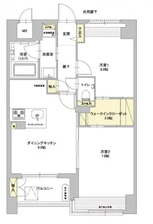 リア成育【7階】の間取り