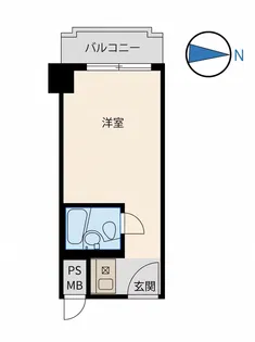 芝ダイヤハイツ【6階】の間取り