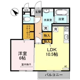 イーストフォレスト【1階】の間取り
