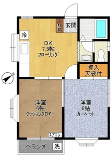 メゾン井田III【1階】の間取り