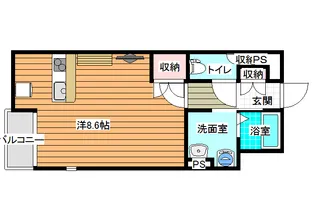 ミランダクオーレ【1階】の間取り