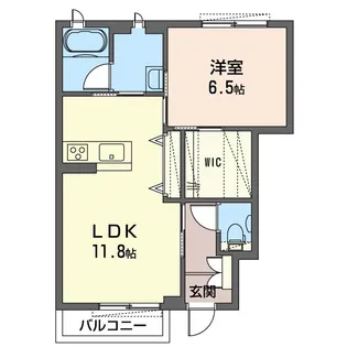 シャーメゾン西町A【1階】の間取り