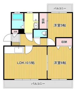 ヴェルフィーユ初生【2階】の間取り