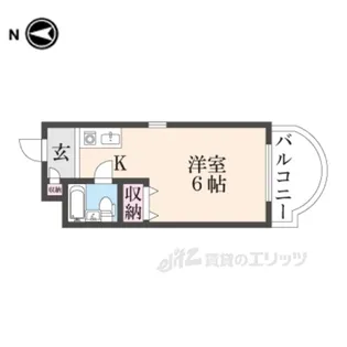 シティパレスあやめ池P8【2階】の間取り