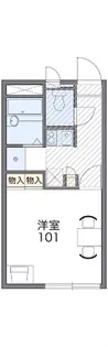 レオパレスグランシャリオ【3階】の間取り