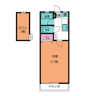 シャルム伊東【1階】の間取り