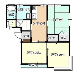 メゾンyou宮本【1階】の間取り