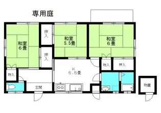 長尾アパート【1階】の間取り