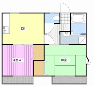 メゾンドパラディB【2階】の間取り