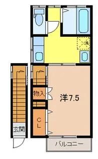 コーポ新本【3階】の間取り