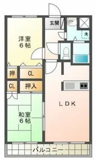ファービラス多治米【1階】の間取り