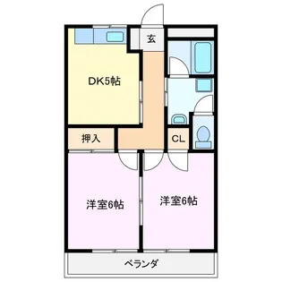 2Kの間取り画像