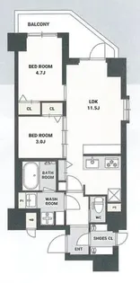 東京都江東区大島8【マンション】の間取り